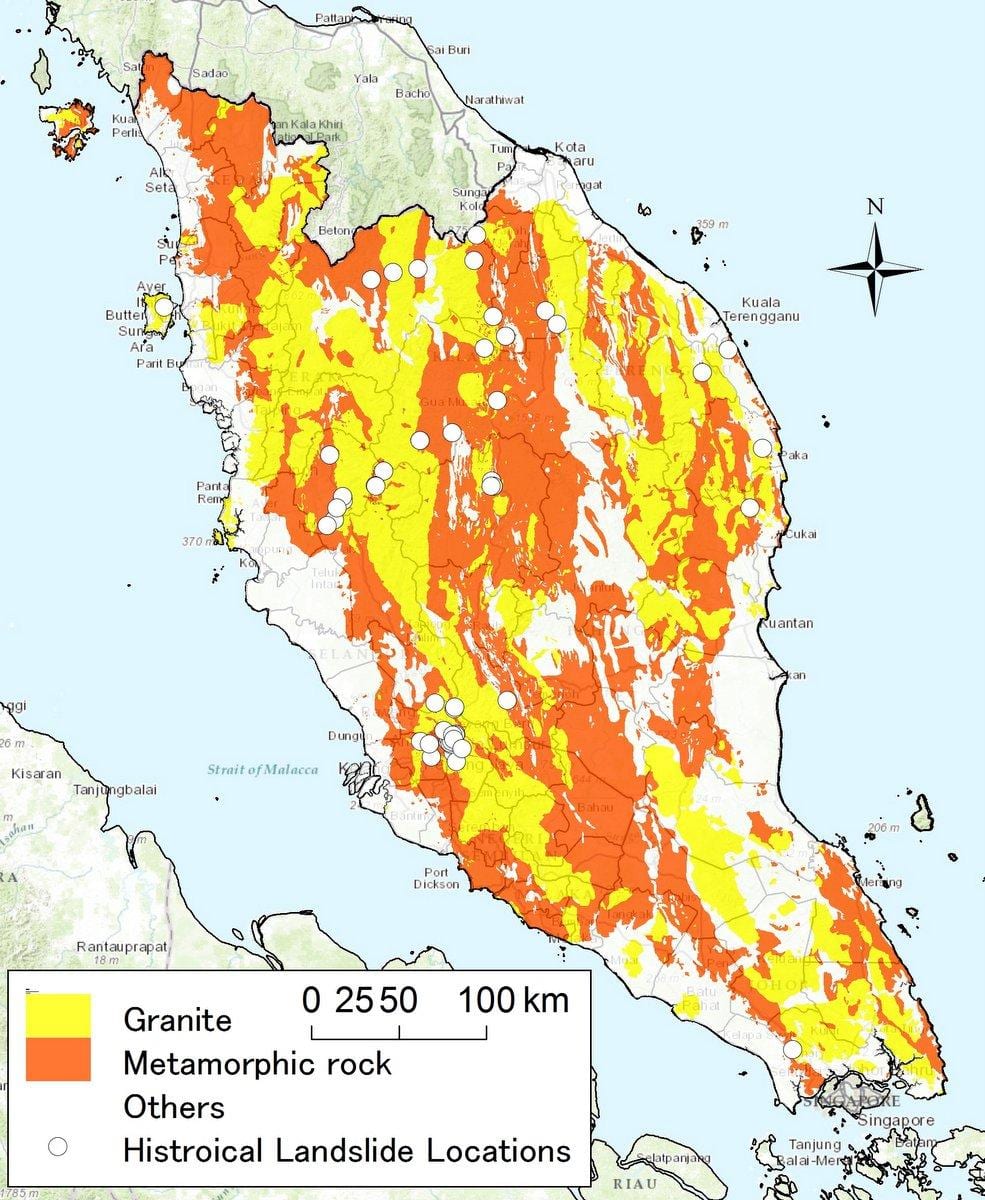 geologinis žemėlapis malaizija