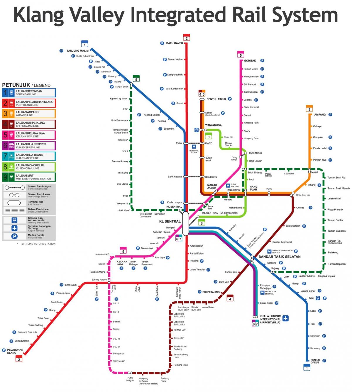 lrt linija žemėlapyje malaizija