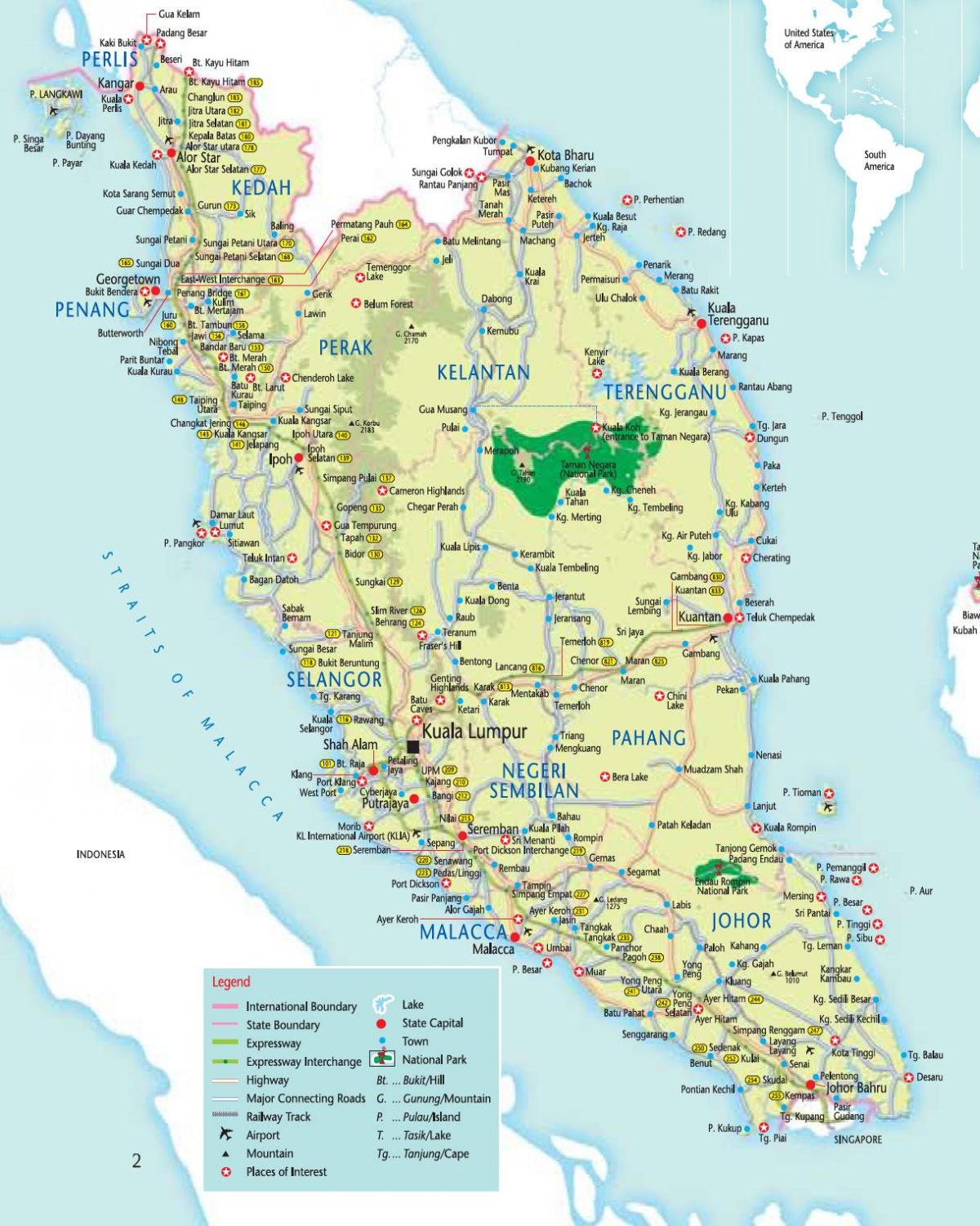 malaizija kl žemėlapyje