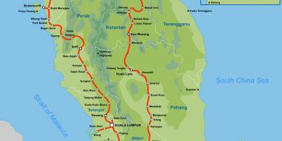 Ktm maršruto žemėlapį malaizija