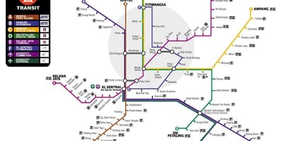 Žemėlapis malaizija transportas