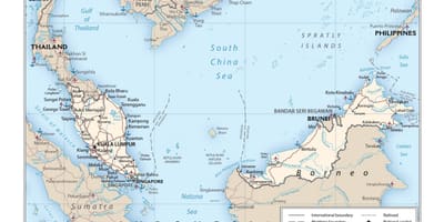 Malaizija tarptautinis oro uostas map